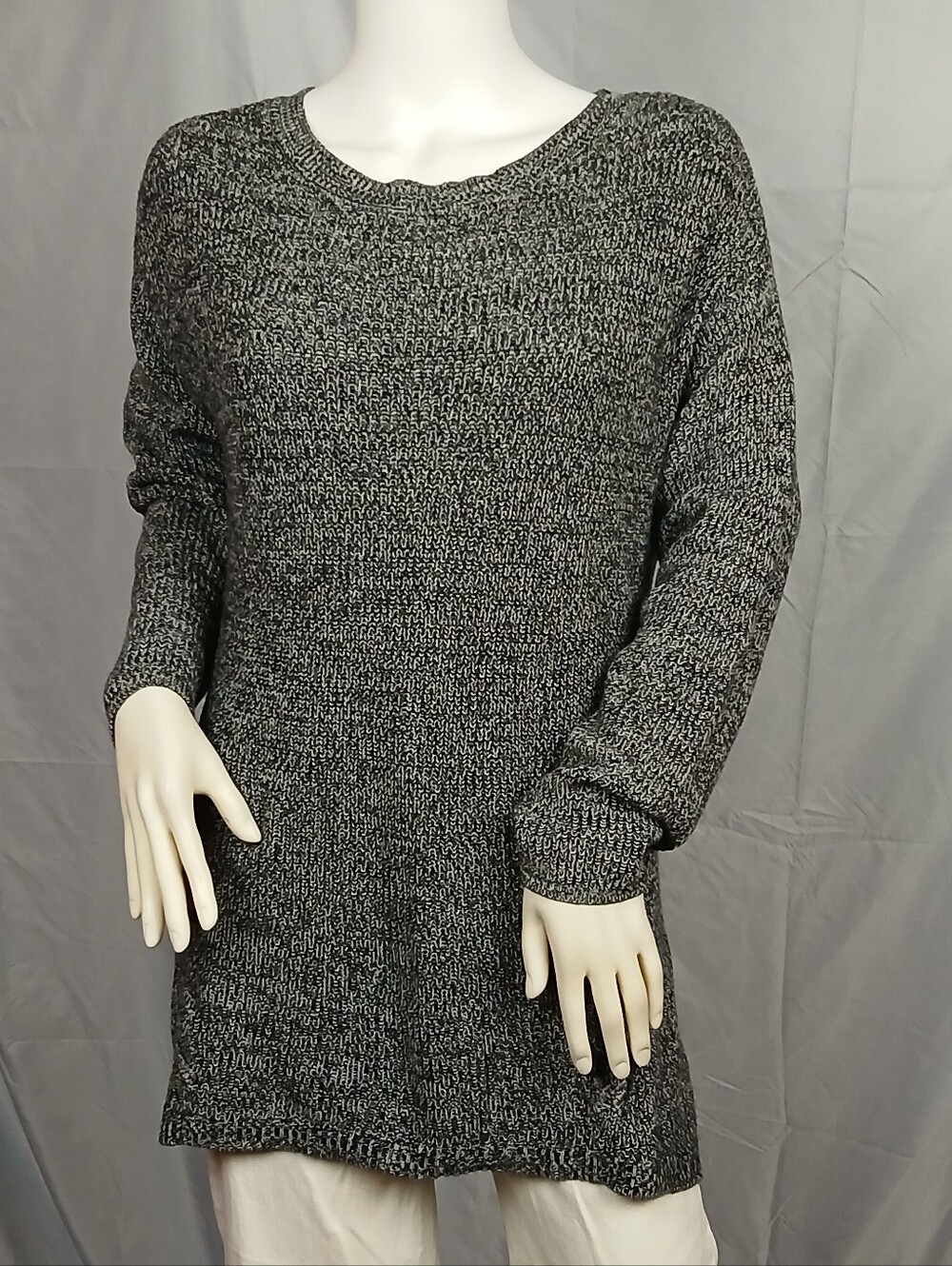 a.n.a A New Approach Marled Knit Boatneck Sweater PS